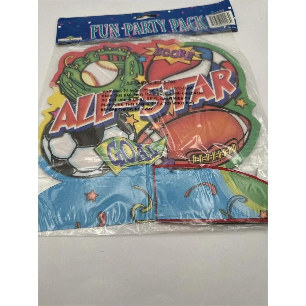 Vintage Lot of 3 All Star Race Car Deluxe Honeycomb Table Birthday Table Decor‎